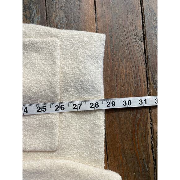 MASAI Copenhagen Cream Boucle Open Front Cardigan Sweater Women’s Medium - Picture 13 of 13